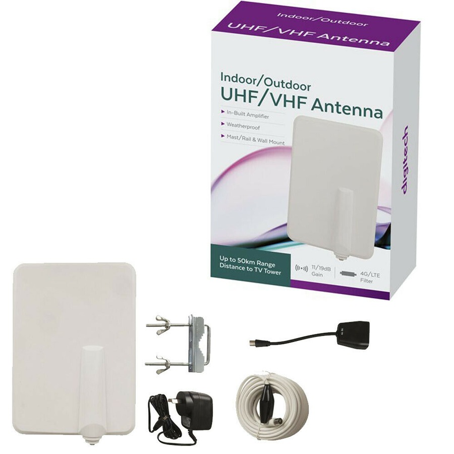 Slimline Indoor/Outdoor UHF/VHF Antenna