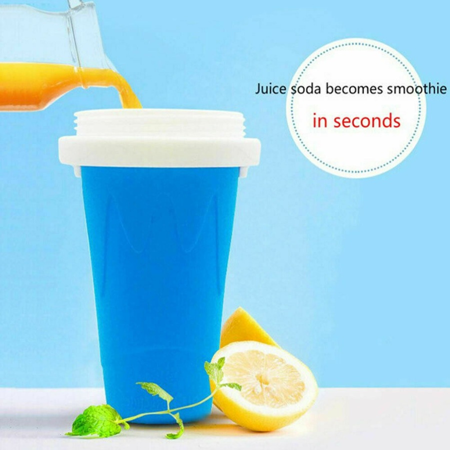 Slushie Maker Cup Quick Freeze Magic Squeeze Cup BLUE+GREEN