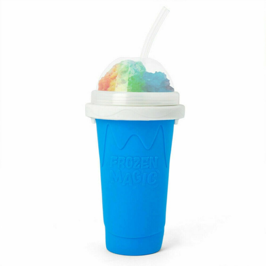 Slushie Maker Cup Quick Freeze Magic Squeeze Cup BLUE+GREEN
