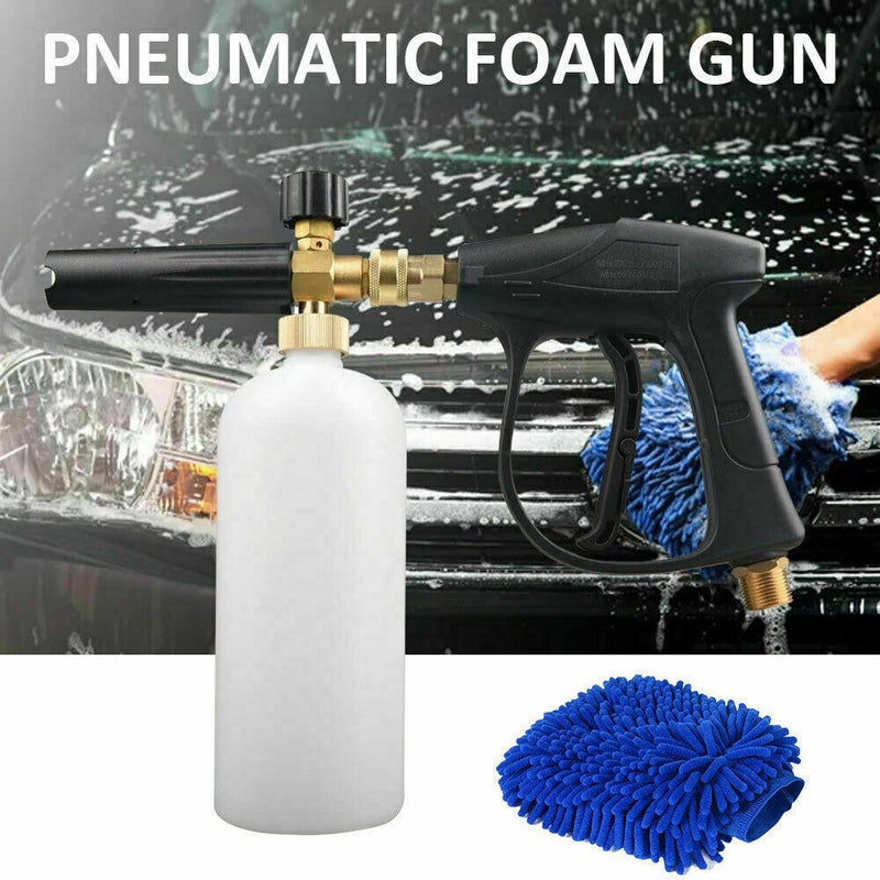 1/4” Snow Foam Washer Gun Car Wash Soap Lance Cannon Spray Pressure Jet