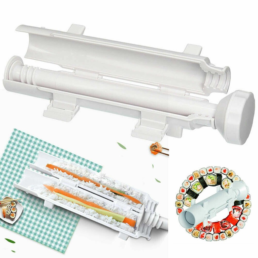 Sushi Tube Kit Machine Apparatus Rolling Rice Roller Mold DIY Maker Tool Kitchen