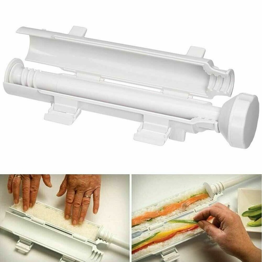 Sushi Tube Kit Machine Apparatus Rolling Rice Roller Mold DIY Maker Tool Kitchen