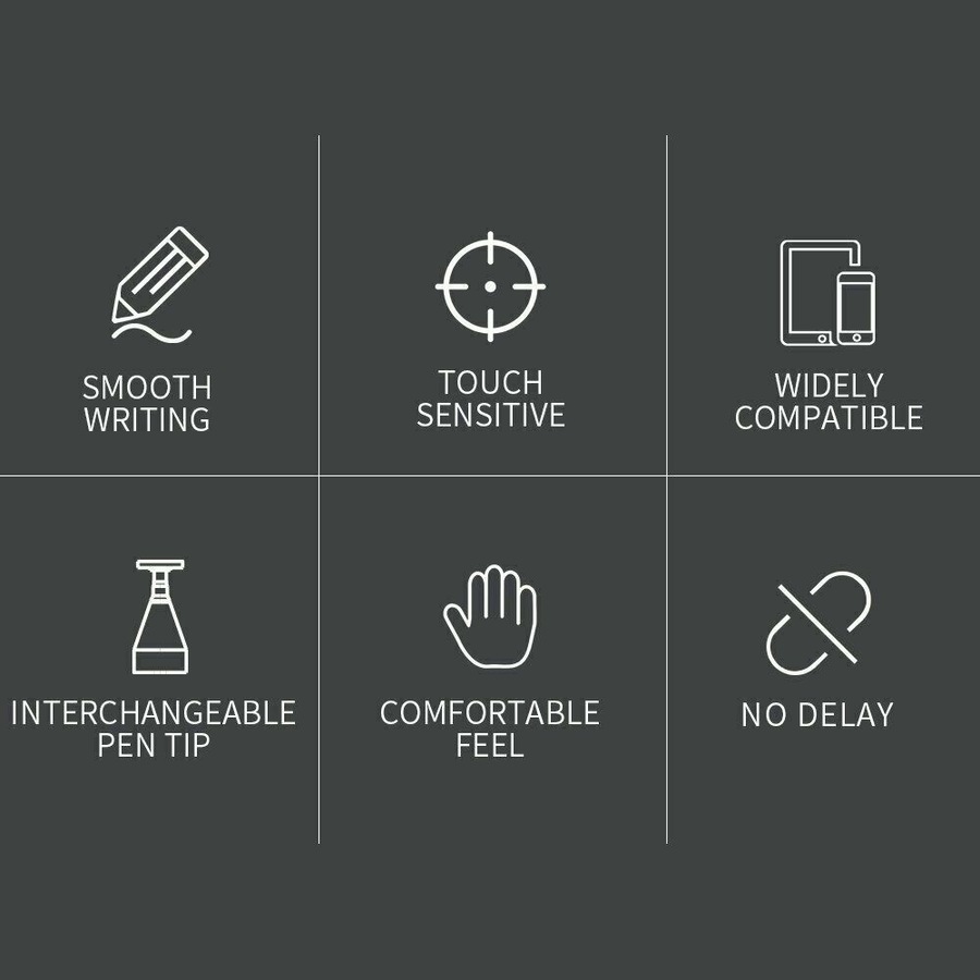 Universal Capacitive Generic Pencil For Apple iPad Pro Tablets Touch Stylus Pen