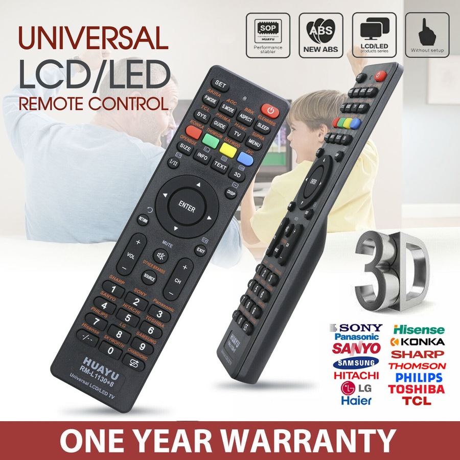 Universal TV Remote Control LCD/LED For Sony/Samsung/Panasonic/LG/TCL/Soniq AUS