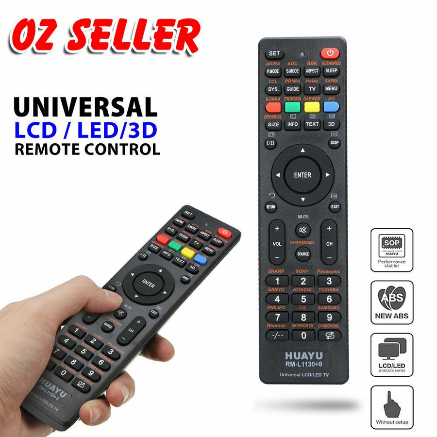Universal TV Remote Control LCD/LED For Sony/Samsung/Panasonic/LG/TCL/Soniq AUS
