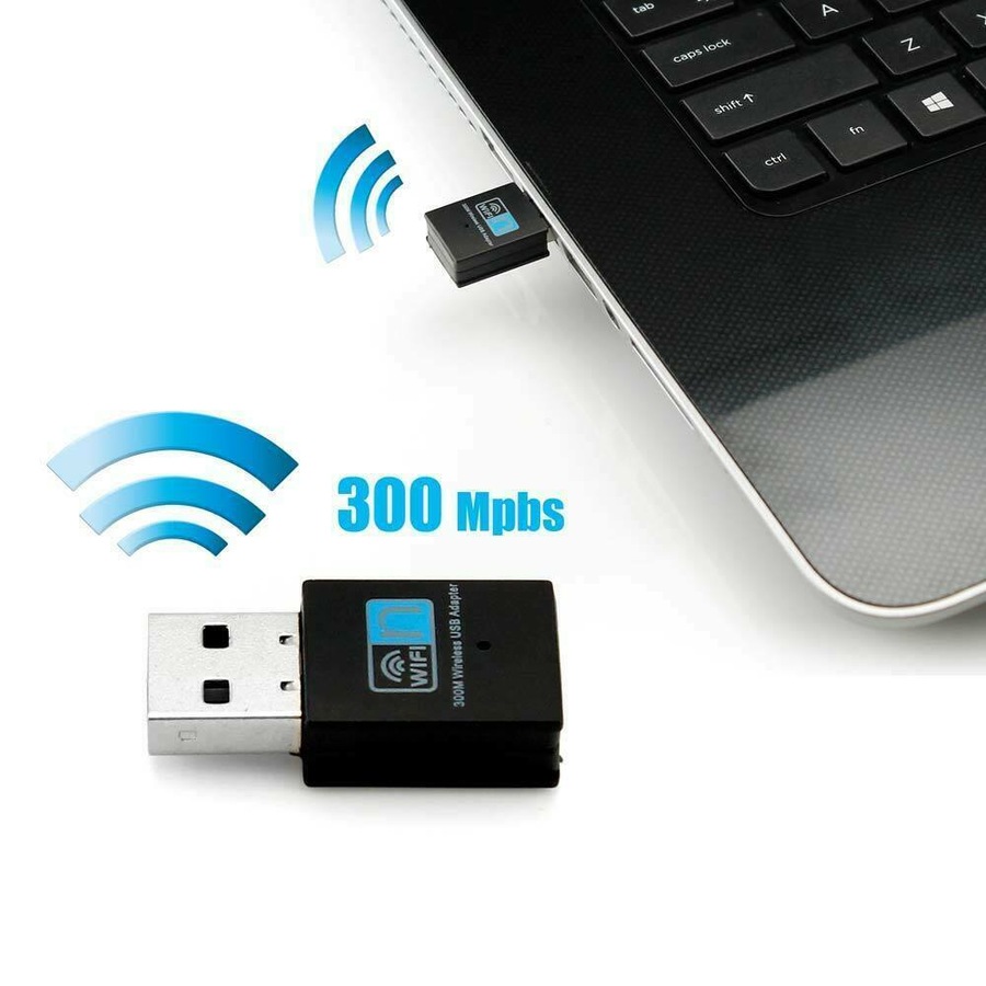 USB Wireless N WiFi Adapter Dongle Network LAN Card 802.11n 300Mbps Win10