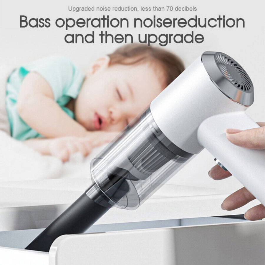 Wireless Vacuum Cleaner USB Rechargeable Car Handheld Vaccum Mini Power Suction