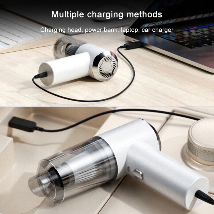 Wireless Vacuum Cleaner USB Rechargeable Car Handheld Vaccum Mini Power Suction