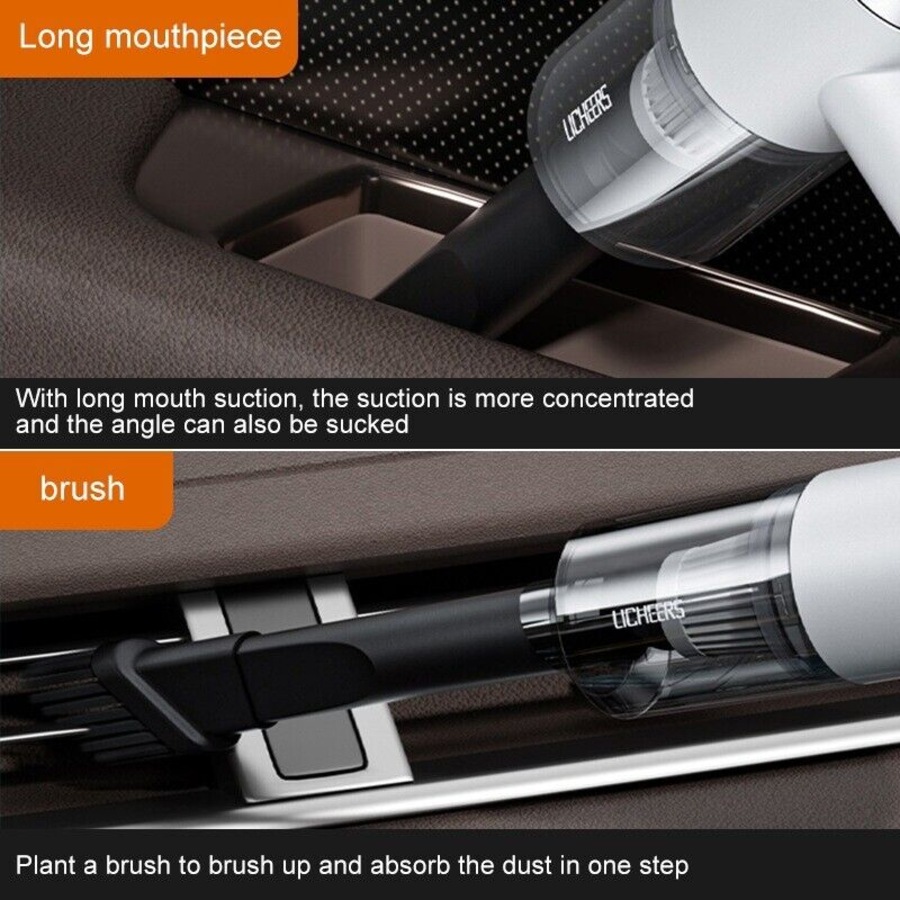 Wireless Vacuum Cleaner USB Rechargeable Car Handheld Vaccum Mini Power Suction
