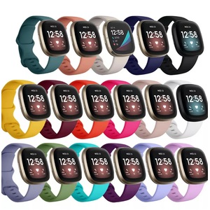 For Fitbit Versa 4 3 /Sense Watch Strap Replacement Silicone Sports Wrist band