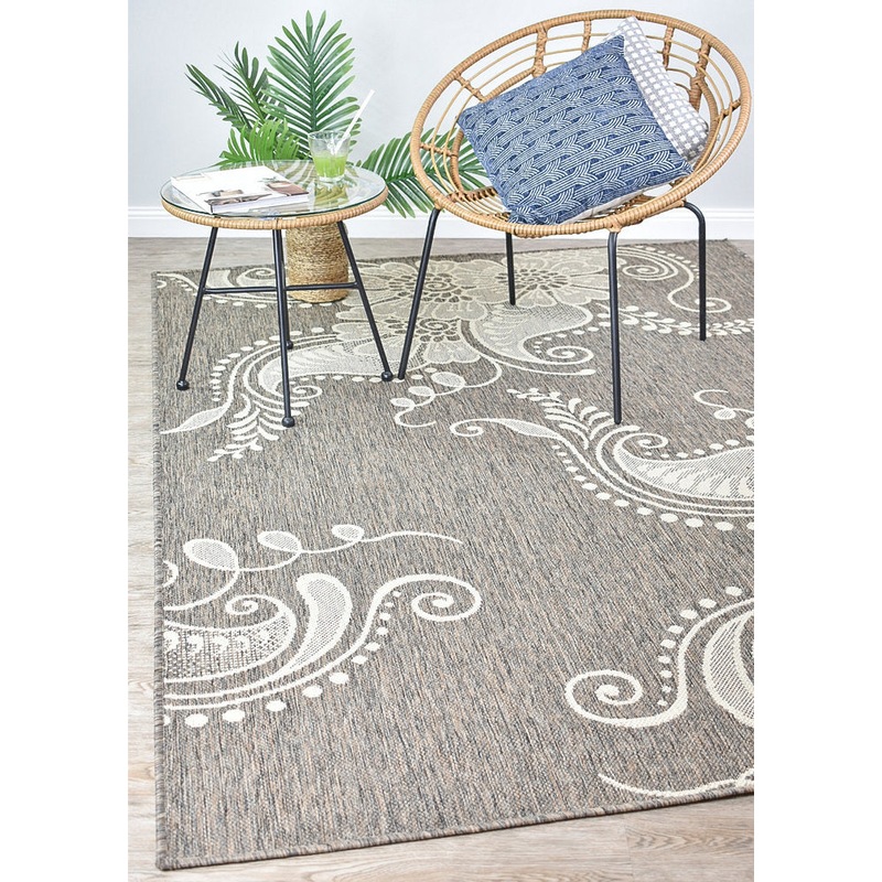 Buy Long Island Tree Cream Beige Rug MyDeal