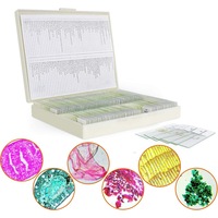 100Pcs Microscope Slides Specimens Insects Plants Animals Kids Students Science Learning