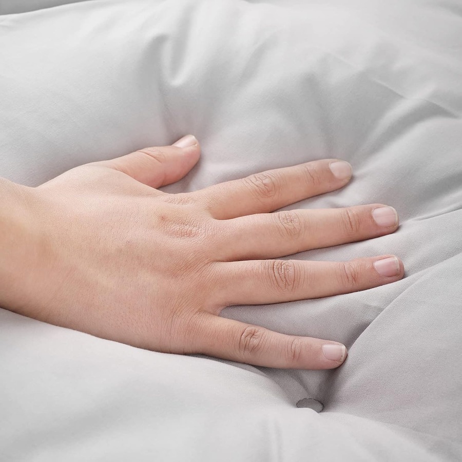 110x110CM Hanging Egg Chair Cushion Replacement for Outdoor Swing Chairs - Washable Beige/Grey Patio Furniture Cushion