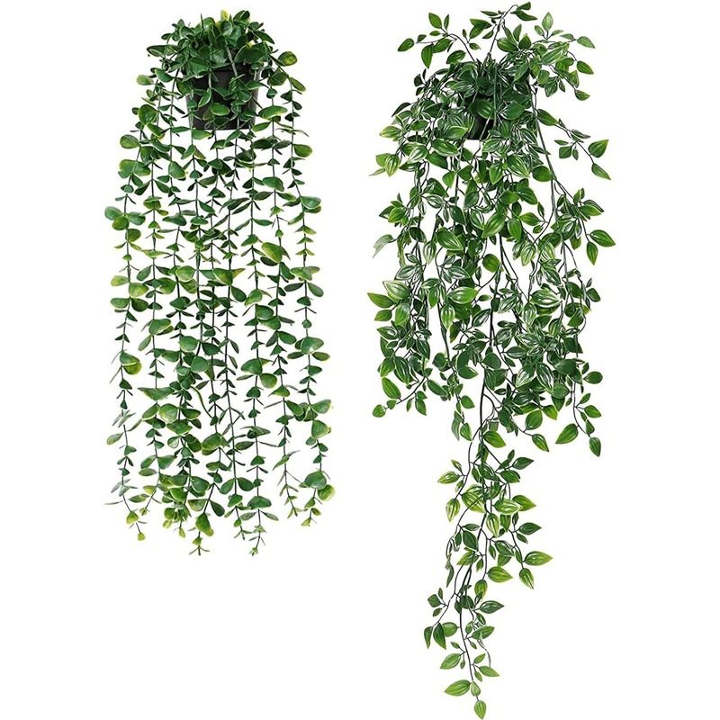 Buy 2 pack Artificial Hanging Plants Decor MyDeal