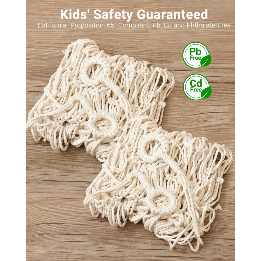 2 Pack Boho Toy Hammock for Stuffed Animals and Nursery Organization