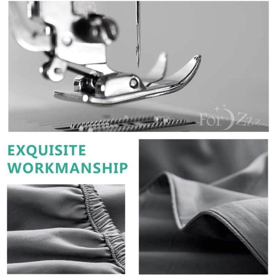 2000TC Ultra-Soft AU Size 4 Pieces Flat Fitted Bed Sheet Set, Super King Size Purple, Luxury Bedding, Breathable Deep Pocket, Wrinkle and Fade Resistant