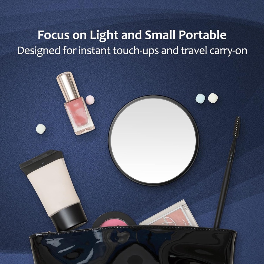 25x Small Magnifying Mirror Set for Blackhead Removal with Suction Cup and Tweezers