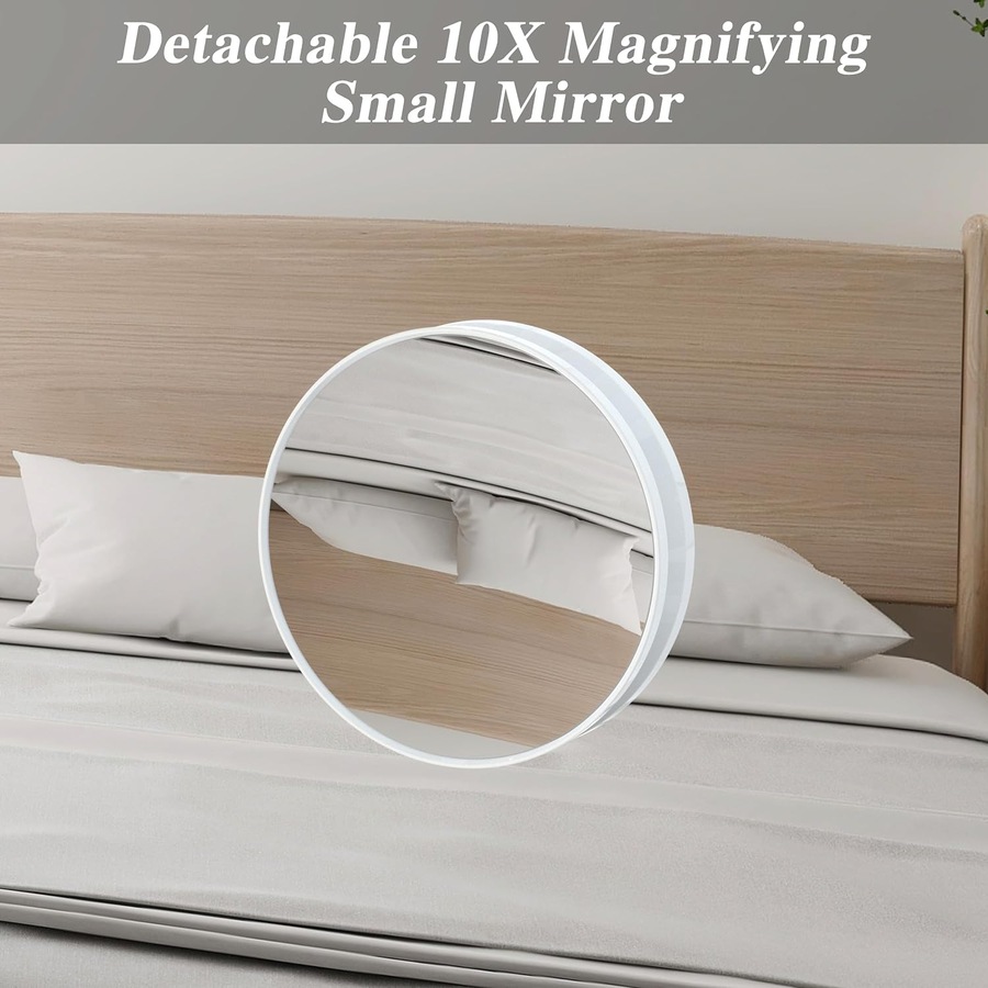 28x22 Hollywood Vanity Mirror with LED Lights and 10X Magnification