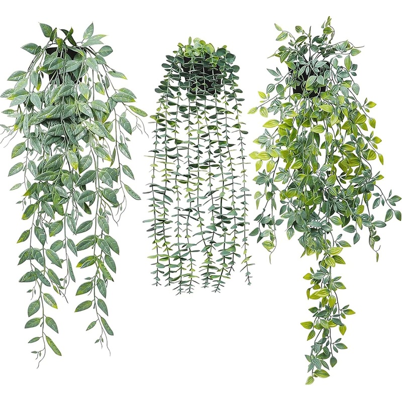 Buy 3 pack Artificial Hanging Plants Decor MyDeal