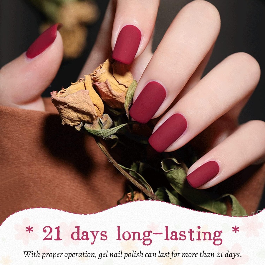 36-Piece Gel Nail Polish Kit with UV Light in Classic Black, White, Nude, and Blue/Purple Shades