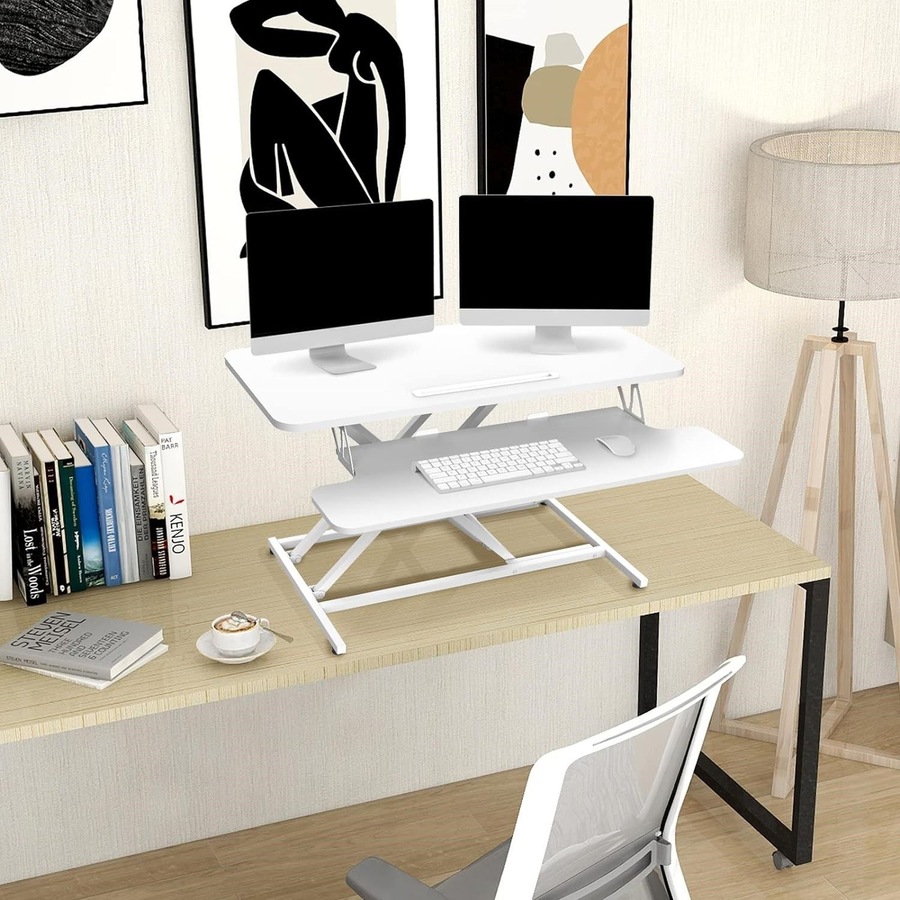 36 Standing Desk Converter for Home Office - White