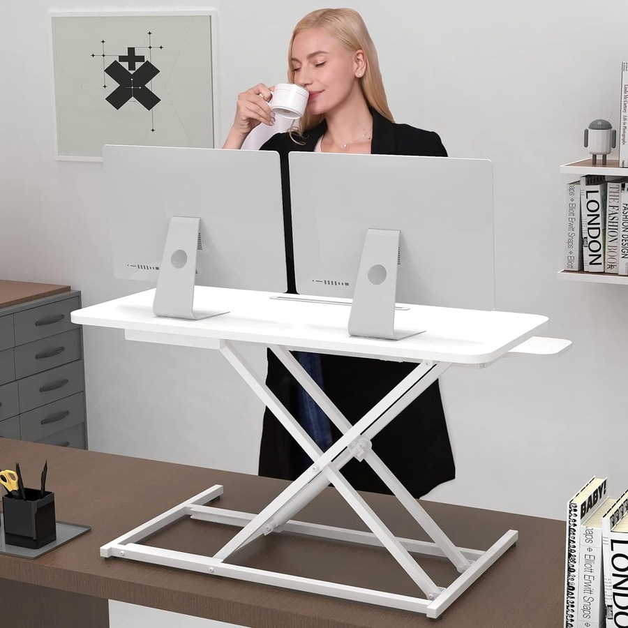 36 Standing Desk Converter for Home Office - White