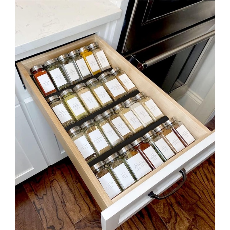 Buy 4 Tier Acrylic Drawer Spices Organizer, Insert Kitchen Rack MyDeal