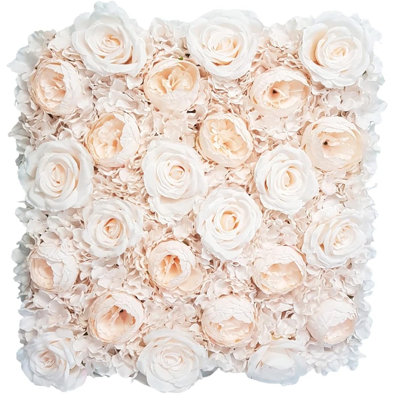 Buy 50x50 cm Ivory Flower Wall Tile Decor White Pink MyDeal