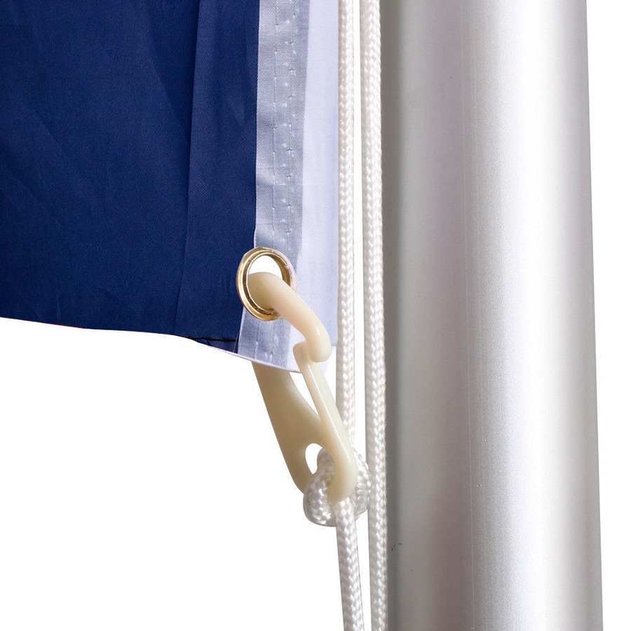 6.2M Aluminum Australia Flag Pole Kit with Ball Top - AU Flag