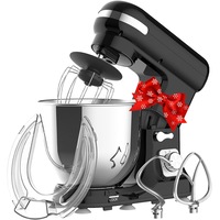 6.5L Black Electric Food Mixer with 6-Speeds (1400W)