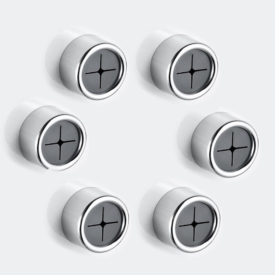 6 pack Kitchen Towel Holder Wall Mount (Chrome and Grey)