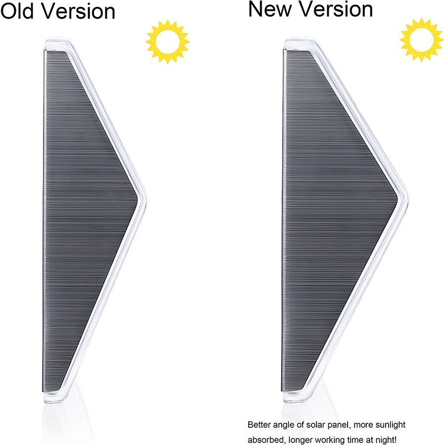 6 Pack Solar Lights for Fence Posts, Steps, Decks, Pathway, Yard Stairs, Outdoor LED Lighting, Rainproof