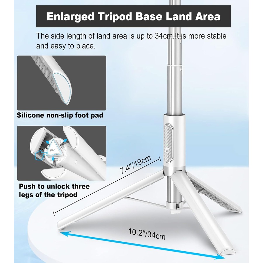 60 Inch Wireless Selfie Stick Tripod for iPhone and Android