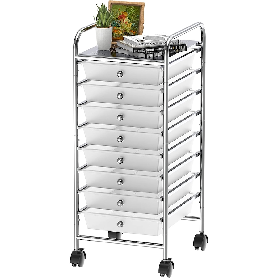 8-Drawer Rolling Utility Cart for Art & Craft Storage