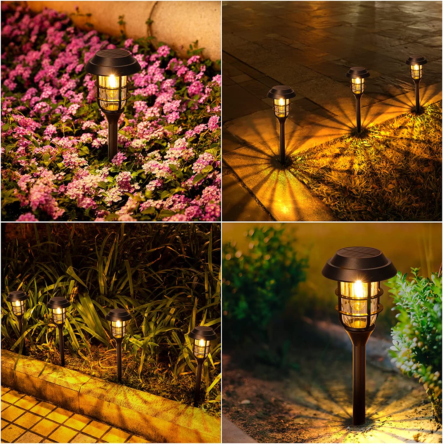 Long lasting deals solar path lights