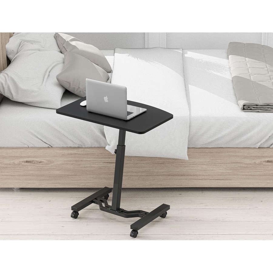 Adjustable Mobile Laptop Stand Desk Cart - 28-33'' Height, Black