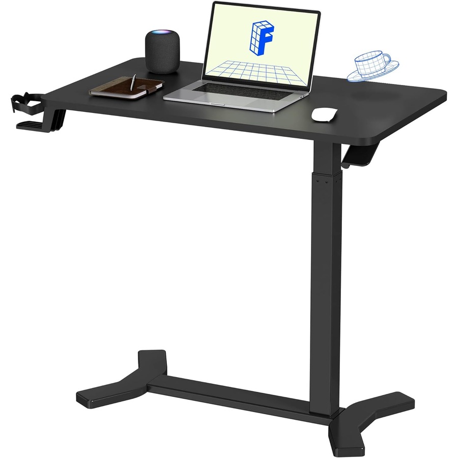 Adjustable Overbed Table with Wheels for Hospital and Home Use