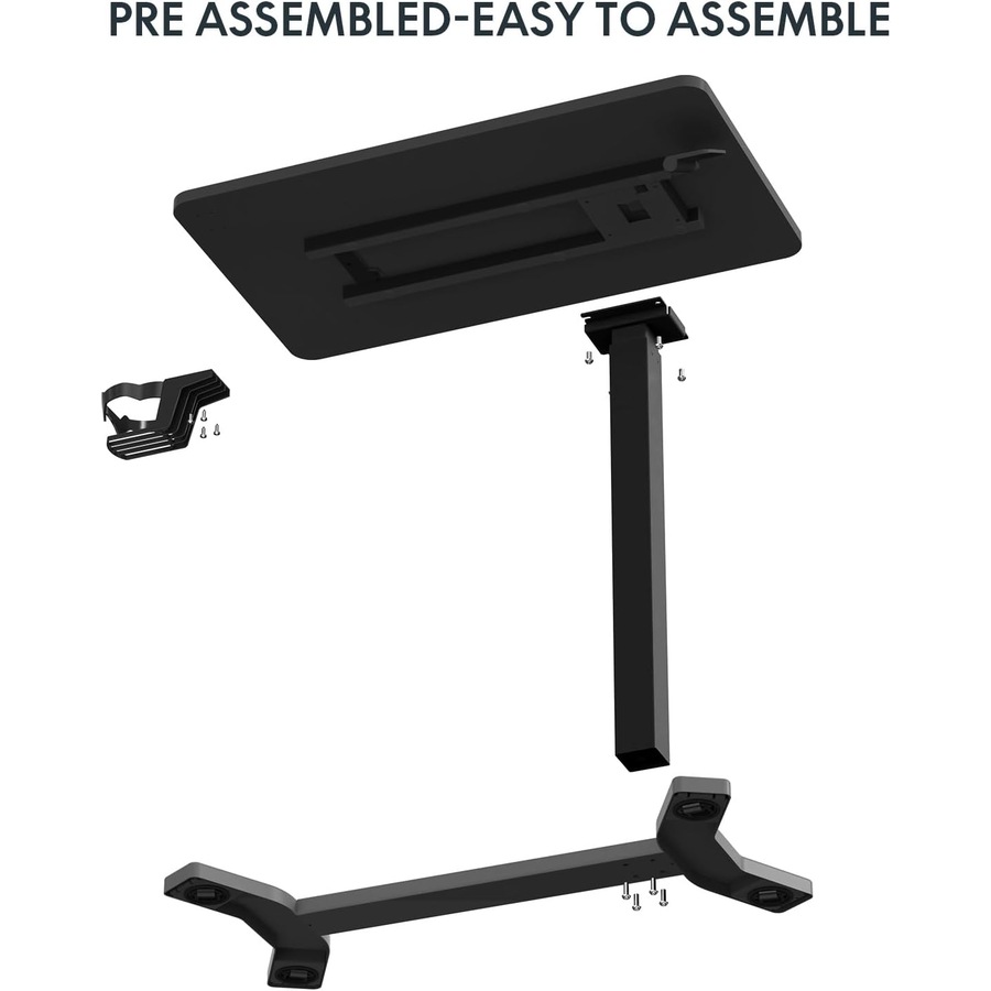 Adjustable Overbed Table with Wheels for Hospital and Home Use