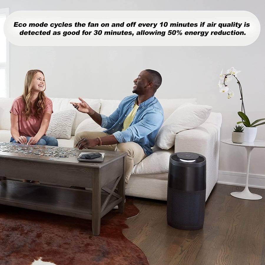 Air Purifier AP100 HEPA-13 Filter 99.9% Virus Removal Small Black