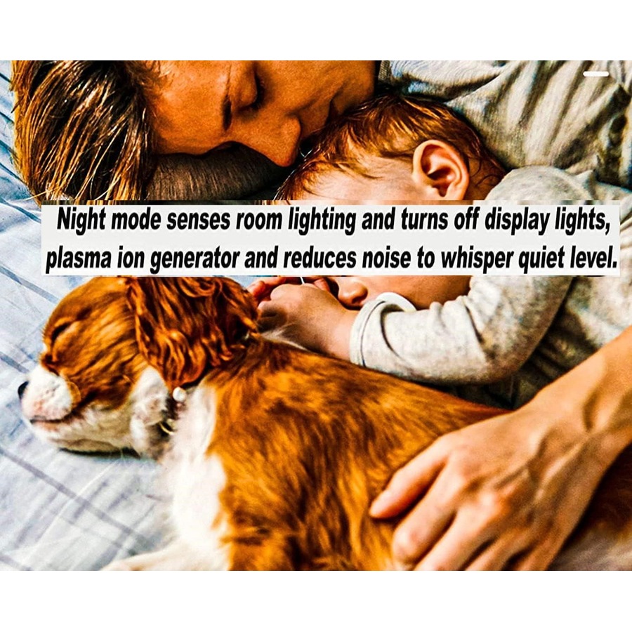 Air Purifier AP100 HEPA-13 Filter 99.9% Virus Removal Small Black