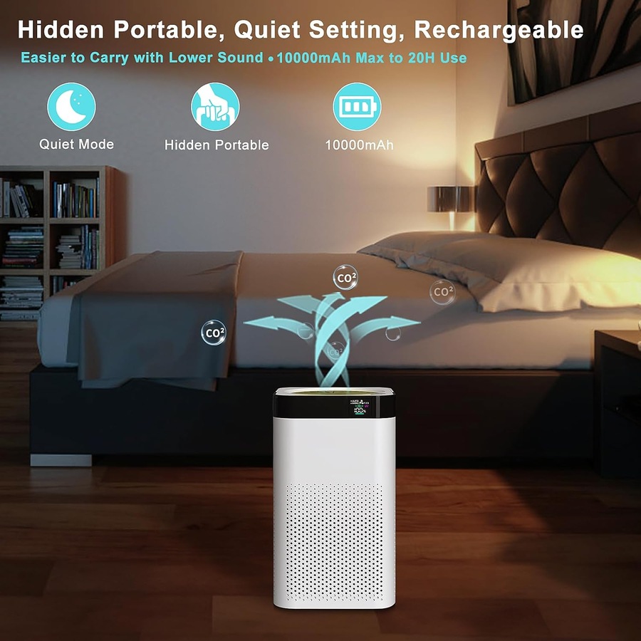 Air Purifier HEPA Portable 4 Modes H13 Filter