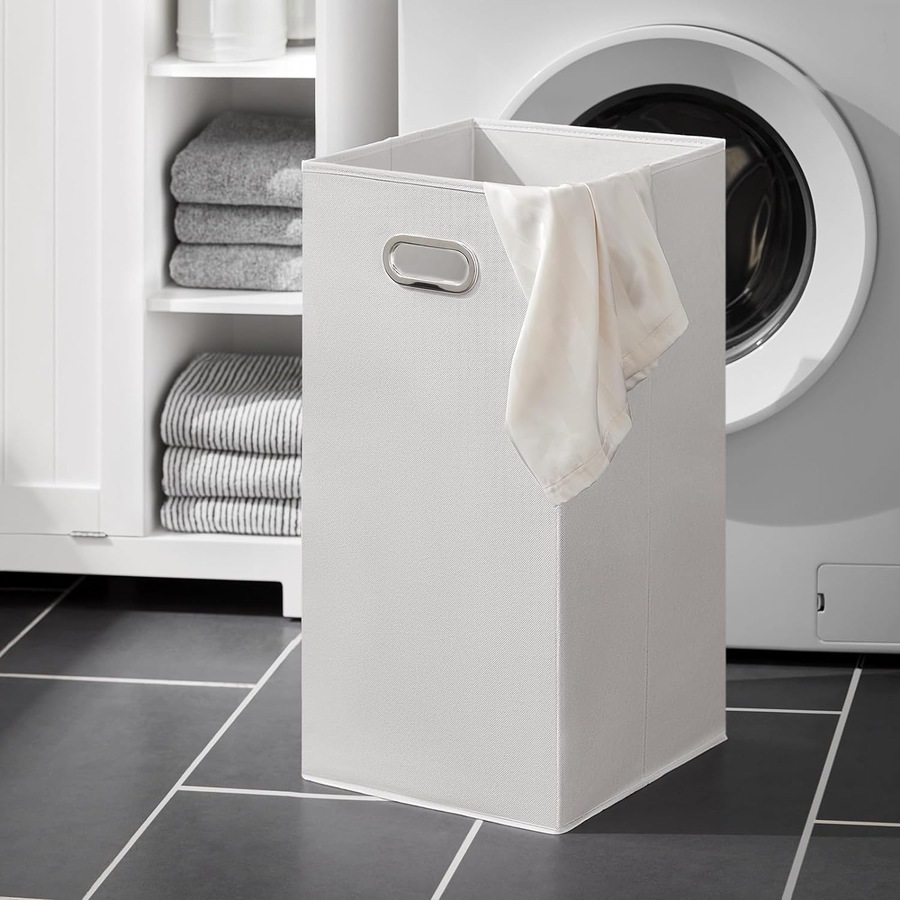 Bathroom Storage Cabinet with Laundry Basket