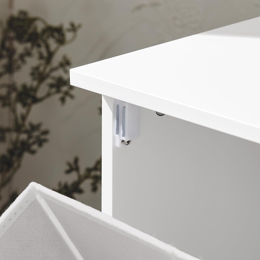 Bathroom Storage Cabinet with Laundry Basket