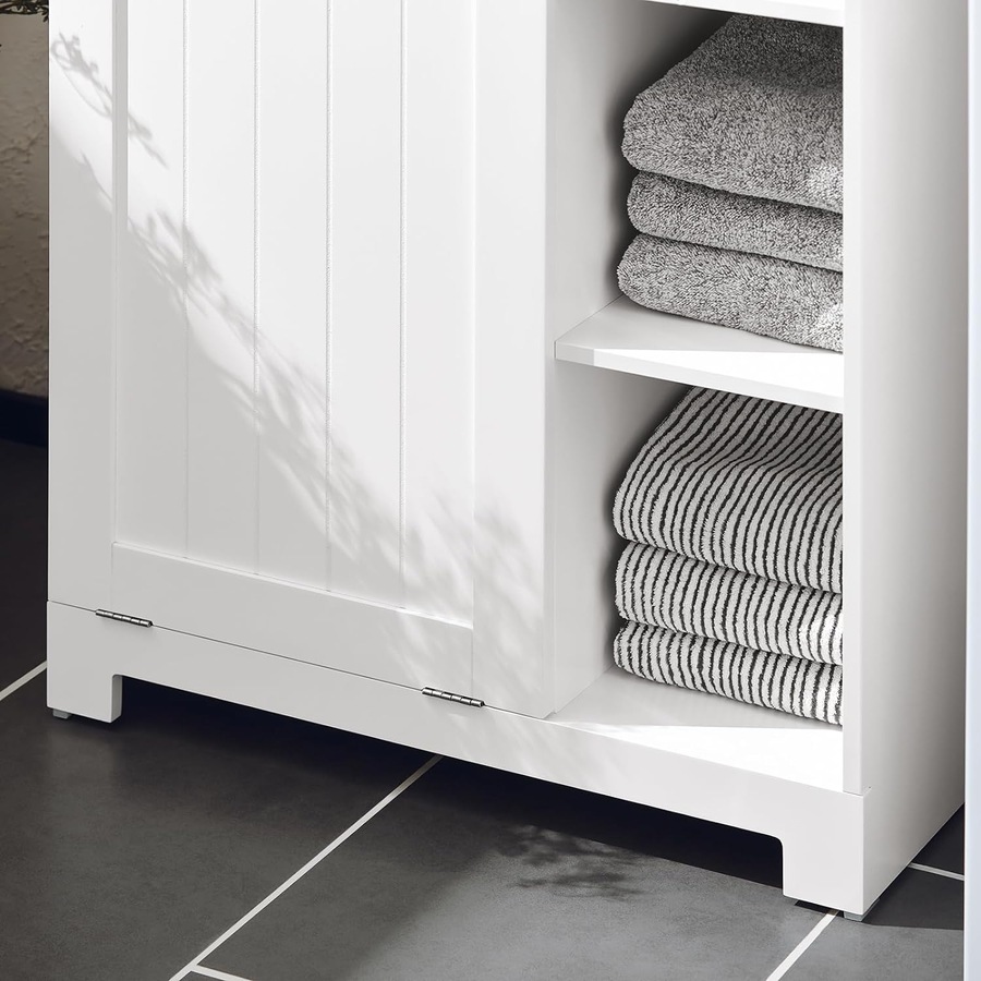 Bathroom Storage Cabinet with Laundry Basket
