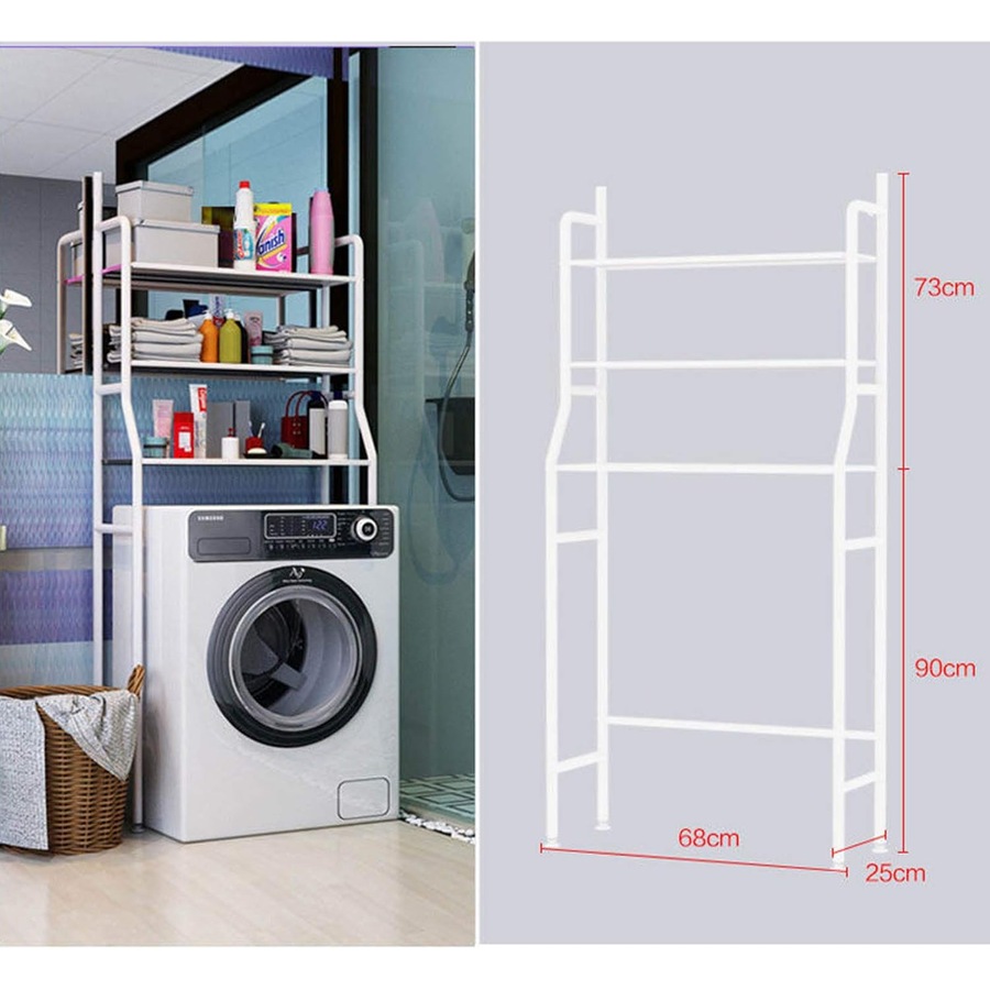CARLA HOME 3-Tier Over Washing Machine Storage Rack for Laundry Room or Kitchen