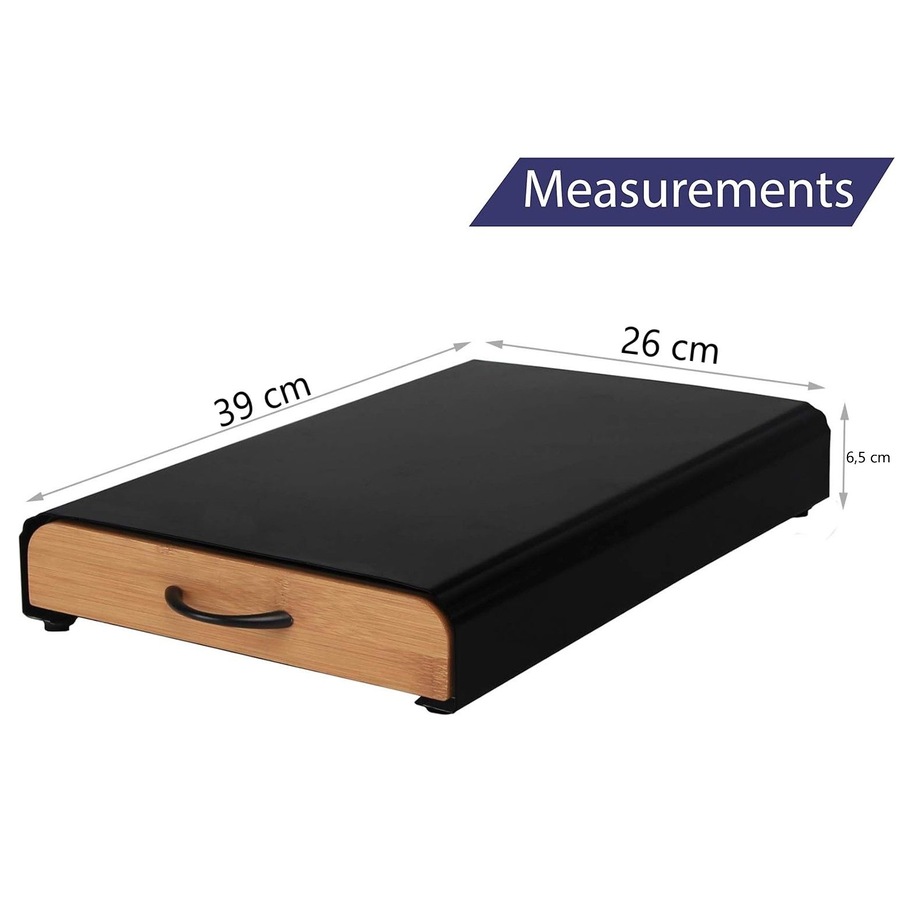 CARLA HOME Coffee Pods Holder Storage Drawer Compatible with 60 Nespresso Pods for Kitchen Storage & Organisation (Natural)