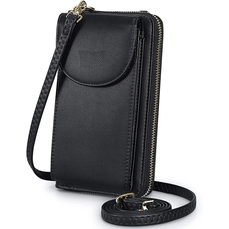 Leather rfid crossbody bag Clearance