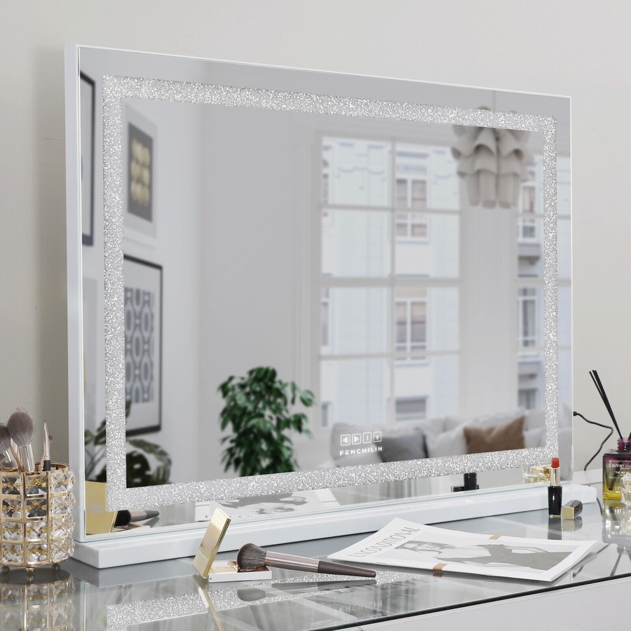 Crystal Hollywood Vanity Mirror with Bluetooth LED Lights