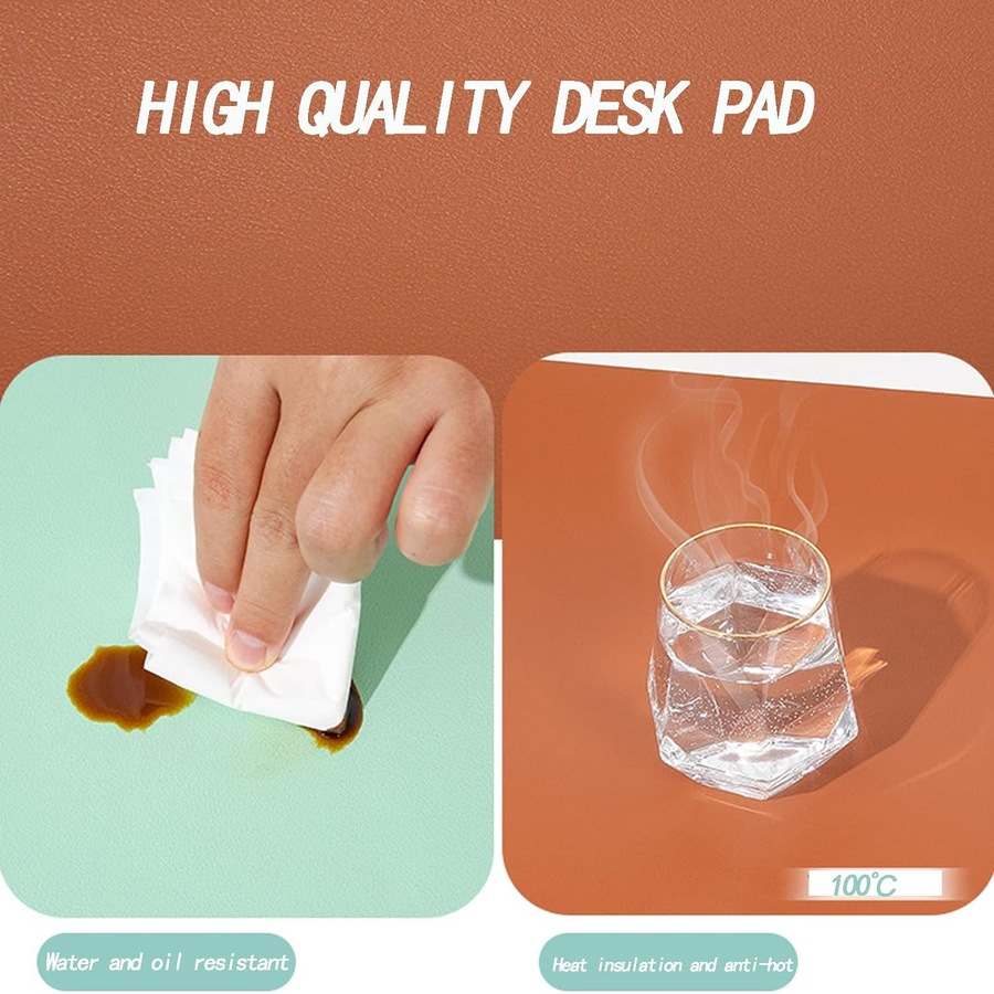 Desk Mat Large Mouse Pad 80x40cm Waterproof Mouse Keyboard Mat Pink Blue