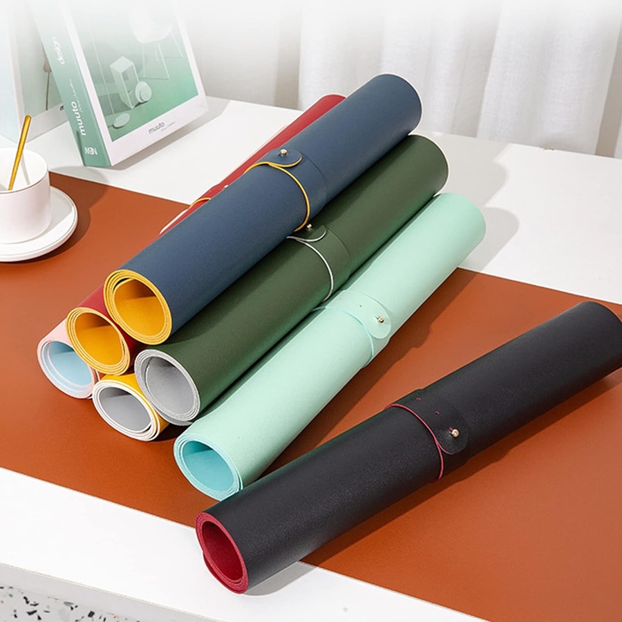 Desk Mat Large Mouse Pad 80x40cm Waterproof Mouse Keyboard Mat Pink Blue